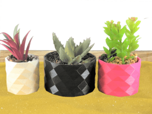 Diamond Design Succulent Pots