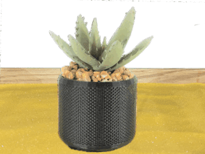 Mesh Look Basket Succulent Pot