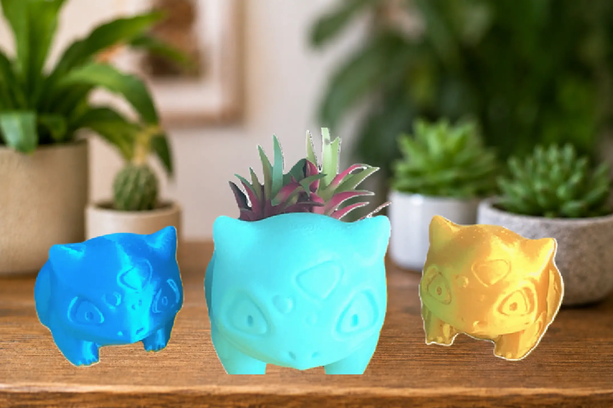 Super Cute Bulbasaur Succulent Planter
