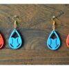 Love Baseball Necklace, Baseball Earrings - 3D Printed Jewelry Set, Earring Set - Earrings With Necklace Set - Image 8