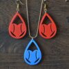 Love Baseball Necklace, Baseball Earrings - 3D Printed Jewelry Set, Earring Set - Earrings With Necklace Set - Image 6