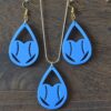 Love Baseball Necklace, Baseball Earrings - 3D Printed Jewelry Set, Earring Set - Earrings With Necklace Set - Image 4