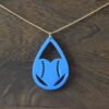 Love Baseball Necklace, Baseball Earrings - 3D Printed Jewelry Set, Earring Set - Earrings With Necklace Set - Image 3