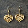 Heart Shaped Love Necklace, Love Earrings - 3D Printed Jewelry Set, Earring Set - Earrings With Necklace Set - Image 5