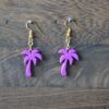 Palm Tree Earrings, Palm Tree Necklace - 3D Printed Jewelry Set, Earring Set - Earrings With Necklace Set - Image 6