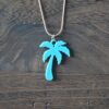 Palm Tree Earrings, Palm Tree Necklace - 3D Printed Jewelry Set, Earring Set - Earrings With Necklace Set - Image 2