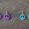 Peace Sign Earrings, Peace Sign Necklace - 3D Printed Jewelry Set, Earring Set - Earrings With Necklace Set - Image 8