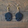 Skull Earrings, Skull Necklace - 3D Printed Jewelry Set, Earring Set - Earrings With Necklace Set - Image 6