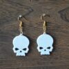 Skull Earrings, Skull Necklace - 3D Printed Jewelry Set, Earring Set - Earrings With Necklace Set - Image 5