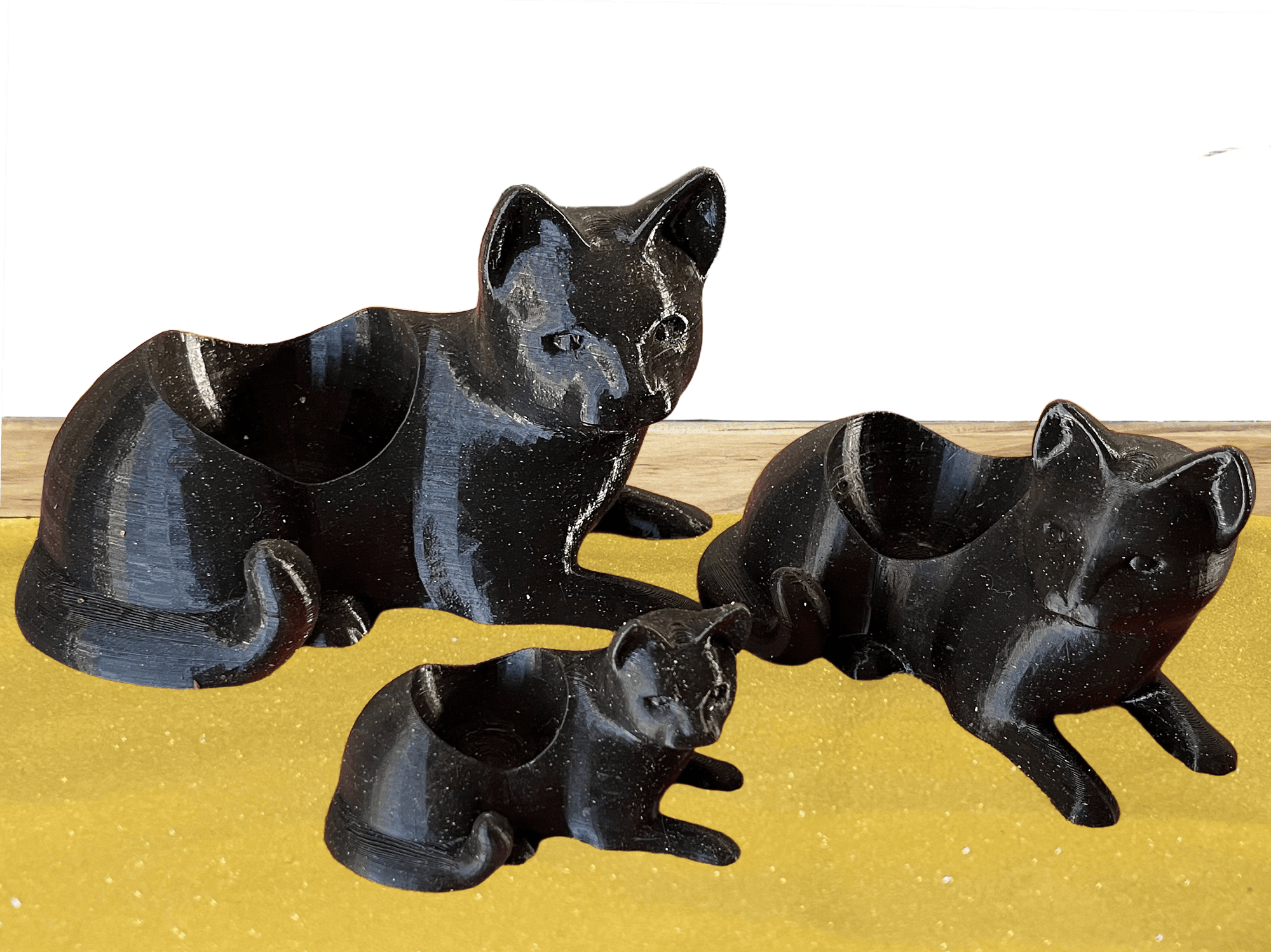 Black Cat Succulent Pot