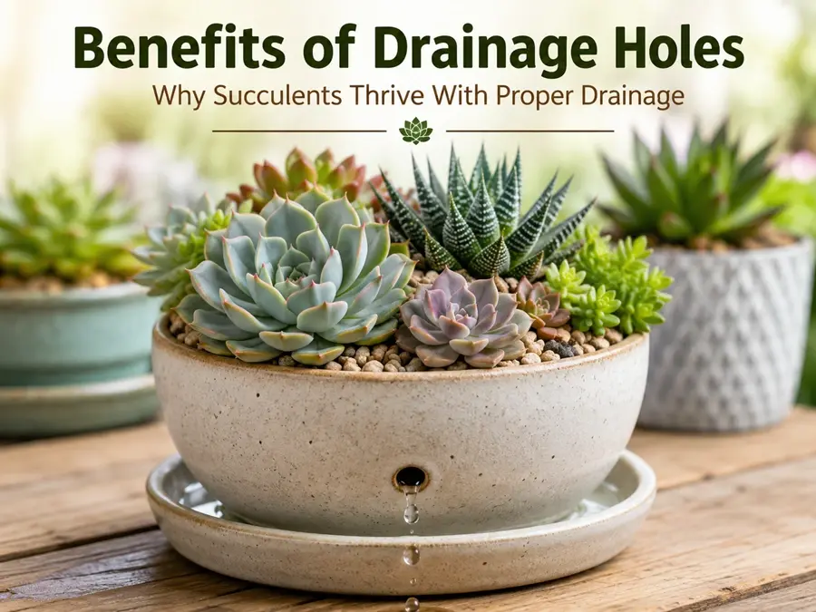 Benefits of Drainage Holes in Succulent Planters