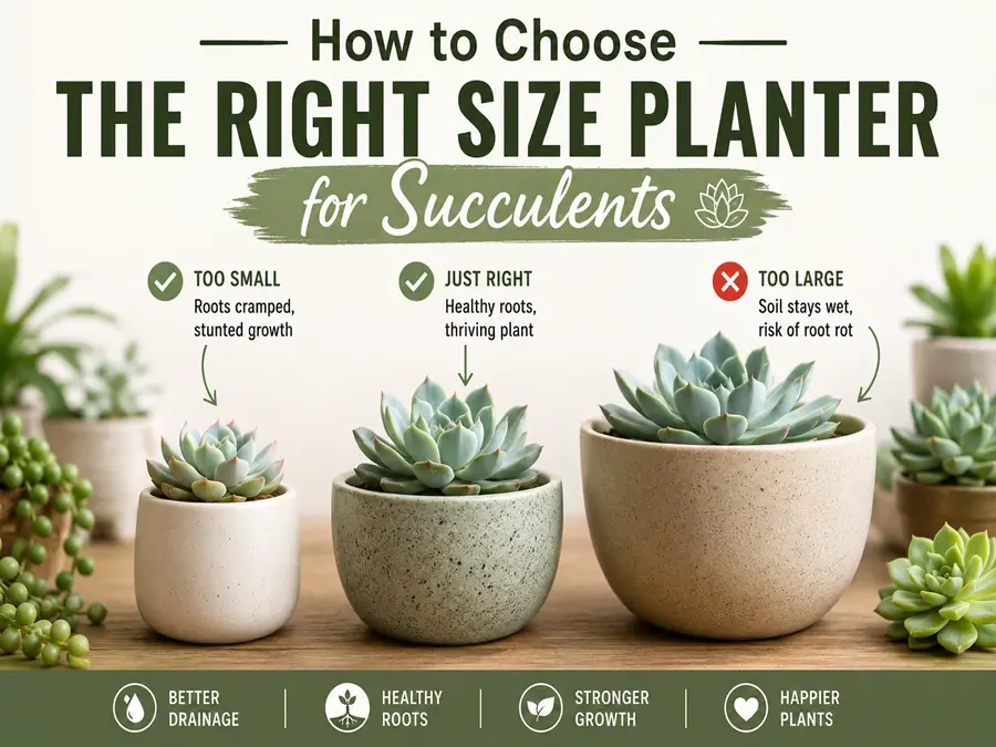 How To Choose The Right Size Planter For Succulents